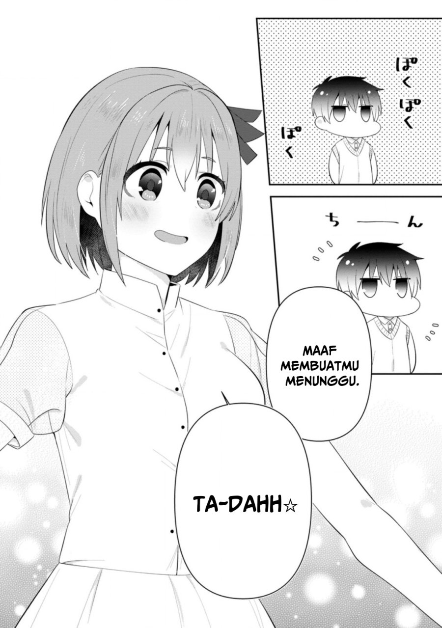 The Cute Girl Sitting Next to Me Is Trying to Make Me Fall in Love With Her as a Way to Ridicule Me Chapter 18 Bahasa Indonesia